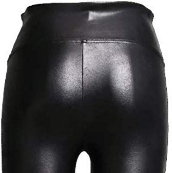 🆕Spanx Black and White Faux Leather Leggings - Picture 3 of 3